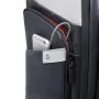 Laptop Rucksack mit Rollen Piquadro Urban 15.6 Zoll aus Leder mit USB-Anschluss