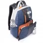 Laptop backpack Piquadro Urban 14 inches made of leather with USB port